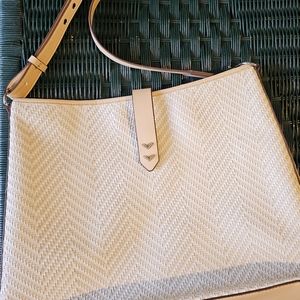 Stella and dot chevron neutral pattern cross body new